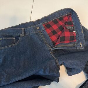 Men's Flaned Lined RELAXED FIT Denim Blue Jeans ADVENTURIDGE